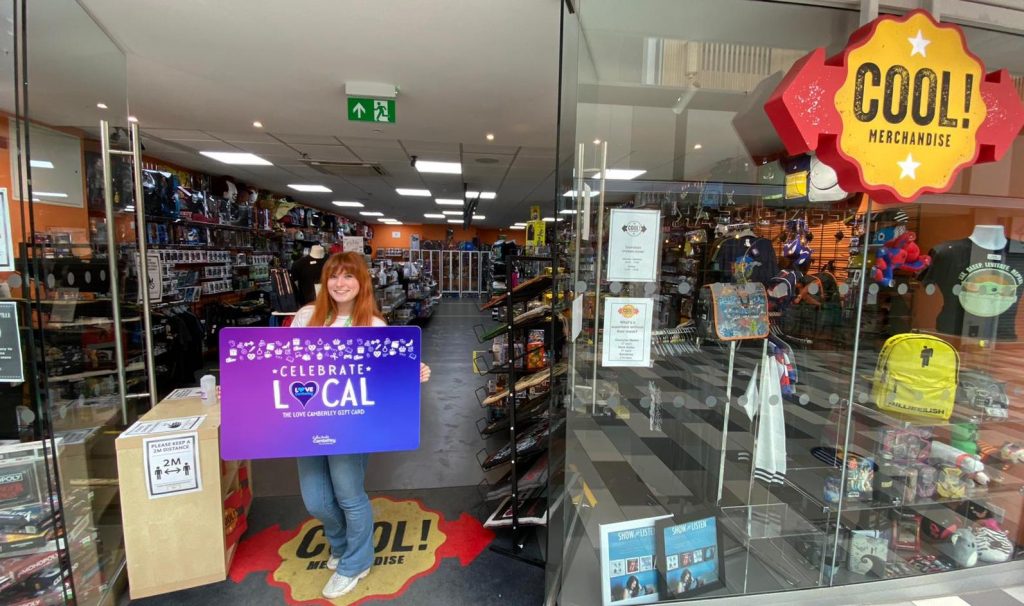 The Love Camberley Gift Card encourages residents to shop locally